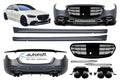 Pachet exterior S450 compatibil cu Mercedes S-Class W223 (2020+) cu pachet BRB