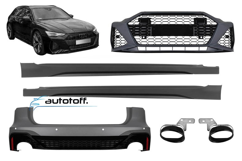 Body kit compatibil cu Audi A6 C8 Avant (2018+) RS6 Design