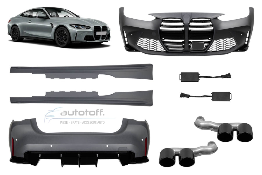 Pachet exterior compatibil cu BMW Seria 4 G22 (2020-2024) M4 Design