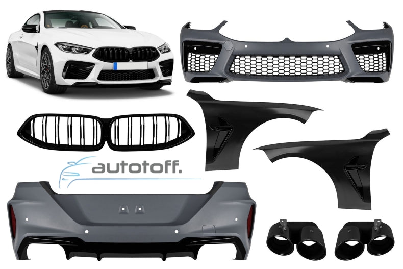 Pachet exterior compatibil cu BMW Seria 8 G14 Cabrio, G15 Coupe (2018+) M8 Design