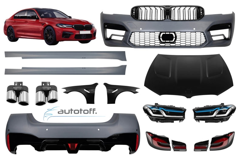 Pachet exterior BMW F10 Seria 5 (10-17) Conversie la G30 LCI M5 Design