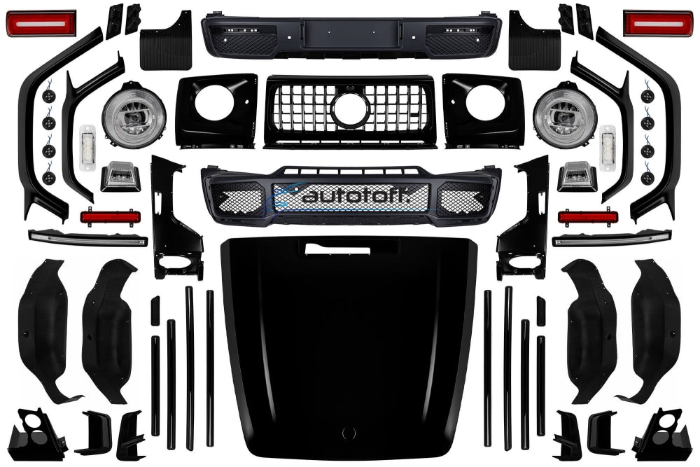 Pachet exterior compatibil cu Mercedes G-Class W463 (2008-2017) Conversie la W464 G800