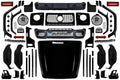 Pachet exterior compatibil cu Mercedes G-Class W463 (2008-2017) Conversie la W464 G800
