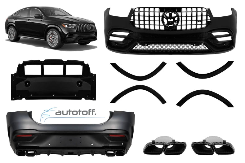 Pachet exterior compatibil Mercedes GLE Coupe C167 (19-23) GLE63 Black Design