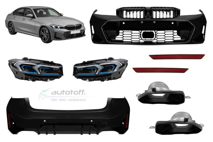 Pachet exterior compatibil cu BMW Seria 3 G20 Sedan (2019-2022) M G20 LCI Design