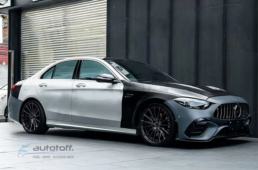 Pachet exterior compatibil cu Mercedes C-Class W205 (2018-2022) Conversie la W206 C63 Design