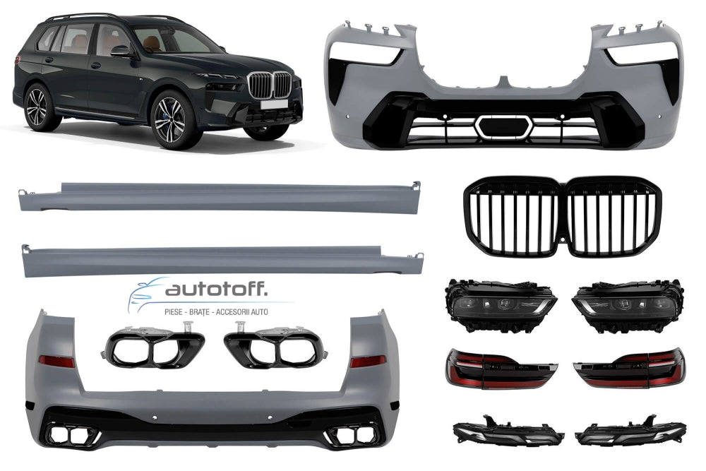 Pachet exterior compatibil cu BMW X7 G07 (2019-2022) Conversie la X7 Facelift dupa 2023