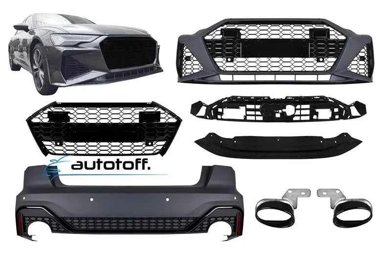 Pachet exterior compatibil cu Audi A6 C8 Sedan (2018+) RS6 Design