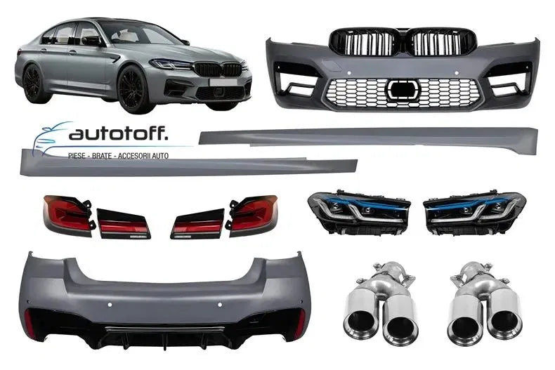 Pachet exterior compatibil cu BMW G30 Seria 5 (17-19) Conversie la G30 LCI M5 Design