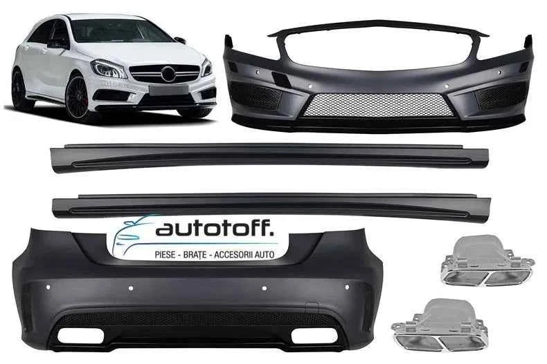 Pachet exterior compatibil AMG Mercedes A-Class W176 (12-18) A45 Design