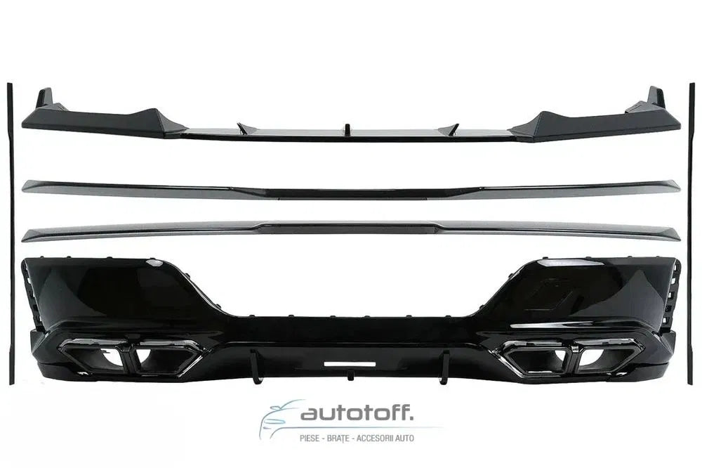 Pachet exterior Aero compatibil BMW Seria 7 G70 M-Tech (2022+) Negru lucios