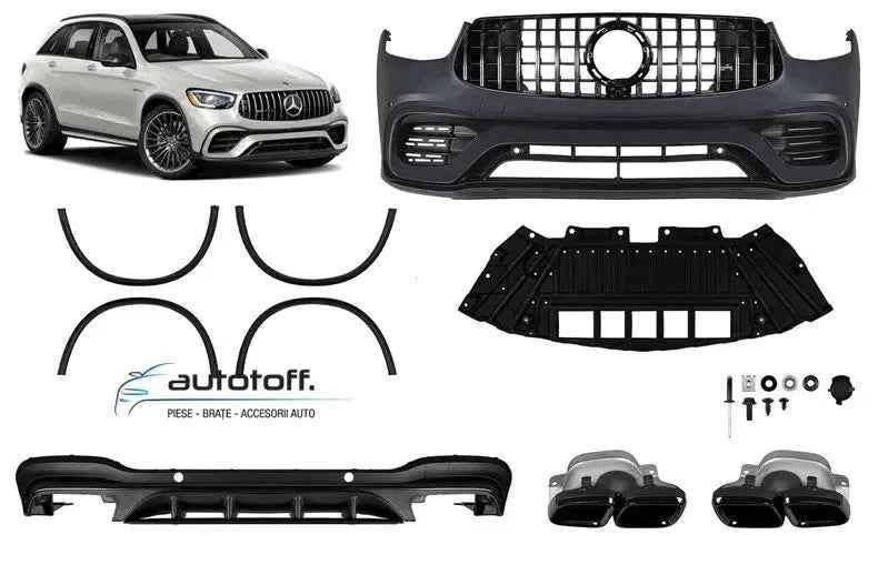 Pachet exterior compatibil cu Mercedes GLC X253 SUV (2020+) GLC 63 AMG Design