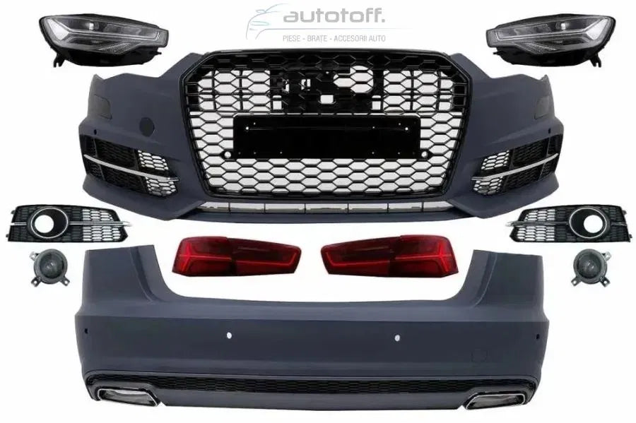 Pachet complet compatibil cu Audi A6 C7 4G (2011-2017) Conversie la 2018