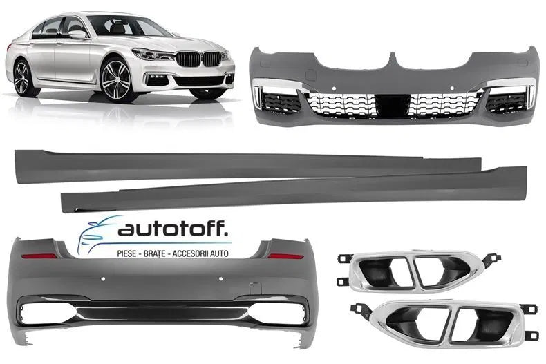 Pachet exterior compatibil BMW G12 Seria 7 (2015+) model M-Sport