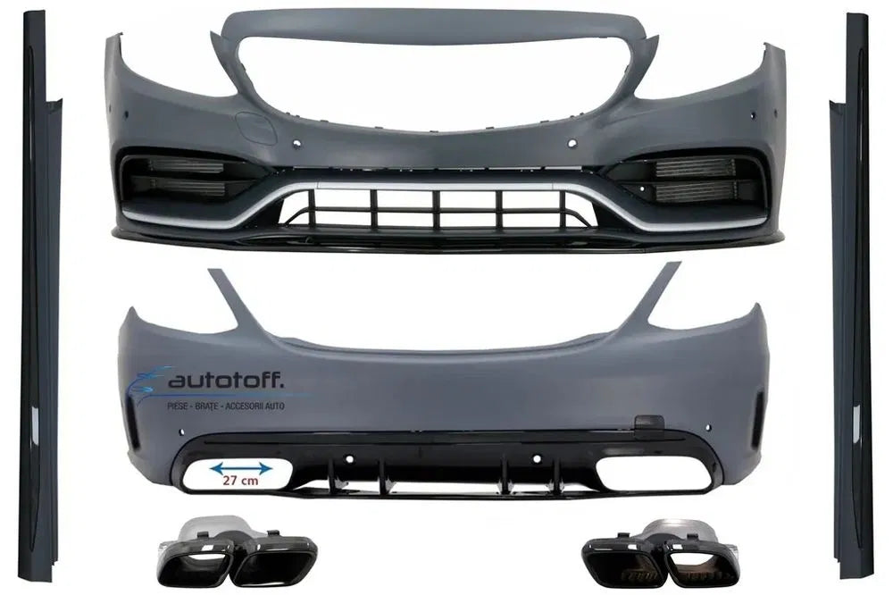 Pachet exterior compatibil Mercedes C-Class W205 (14-20) C63 S Design
