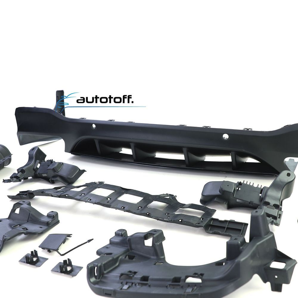 Difuzor bara spate compatibil cu Mercedes GLC X253 SUV (15-19) AMG Black Design