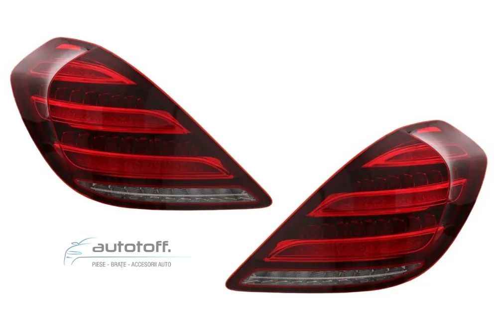Stopuri Full LED compatibile cu Mercedes S-Class W222 (2013-2017) Semnalizare Secventiala