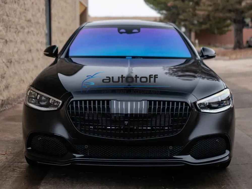Grila centrala compatibila cu Mercedes S-Class W223 (2021+) Black MBH Design