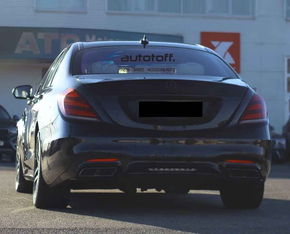Difuzor W222 S-Class Facelift compatibil cu Mercedes (17-20) S65 Black Design