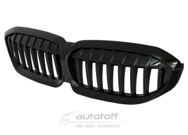 Pachet extensii exterior compatibil cu BMW Seria 3 G20 / G21 (2018+) M340i Design Negru Lucios