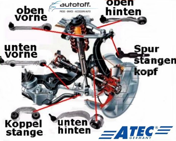 Kit 12 brate Audi A4 B6 B7 8E, A6 4B C5, VW Passat 3BG B5 HD-VERSION