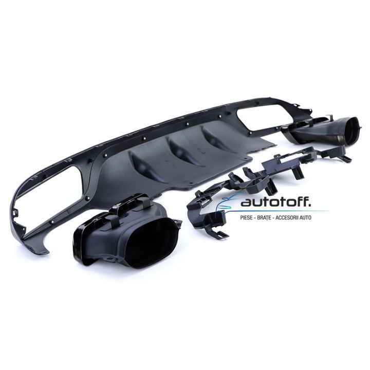 Difuzor bara spate Mercedes W213 E-Class (2016+) model E63 Full Black Pachet Standard