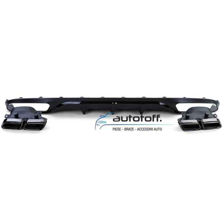 Difuzor bara spate Mercedes W213 E-Class (2016+) model E63 Full Black Pachet Standard