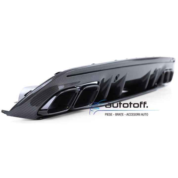 Difuzor bara spate Mercedes W205 C-Class C63 S (2018+) Carbon Look AMG