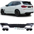 Difuzor bara spate BMW X3 G01 (2017+) Full Negru Lucios