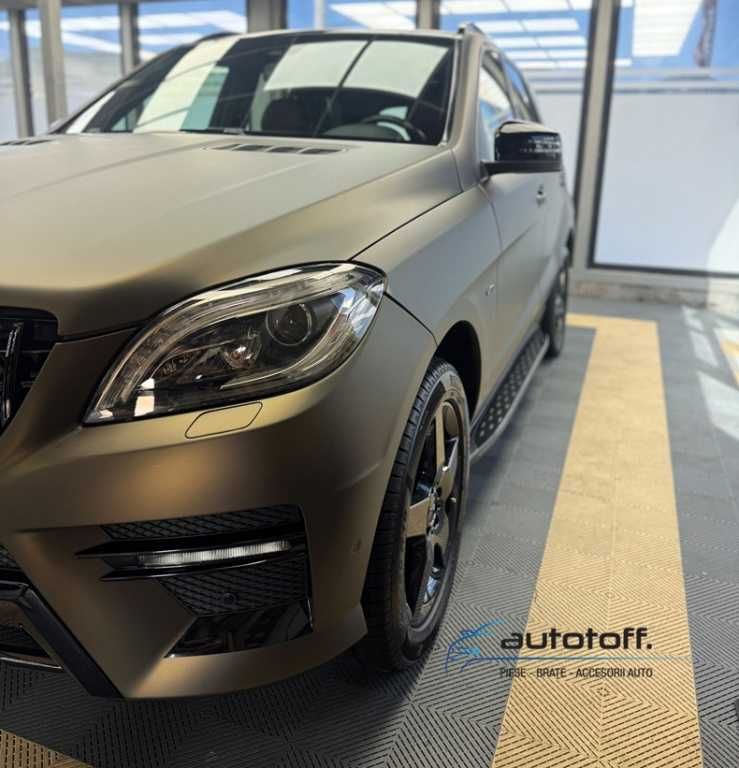 Praguri laterale Mercedes ML W166 GLE W166 (11-18) din aluminiu BLACK DESIGN
