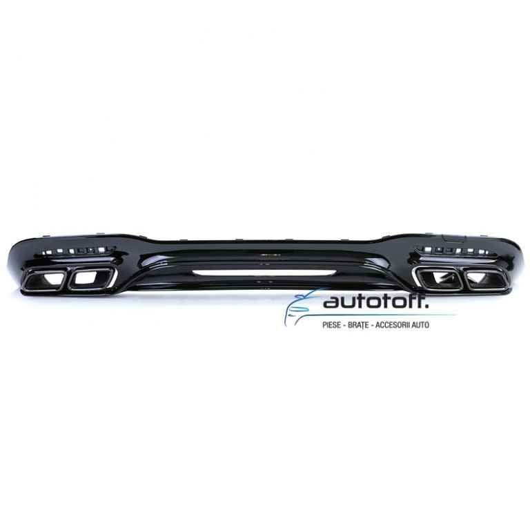Difuzor W222 S-Class Facelift compatibil cu Mercedes (17-20) S63 Black Design