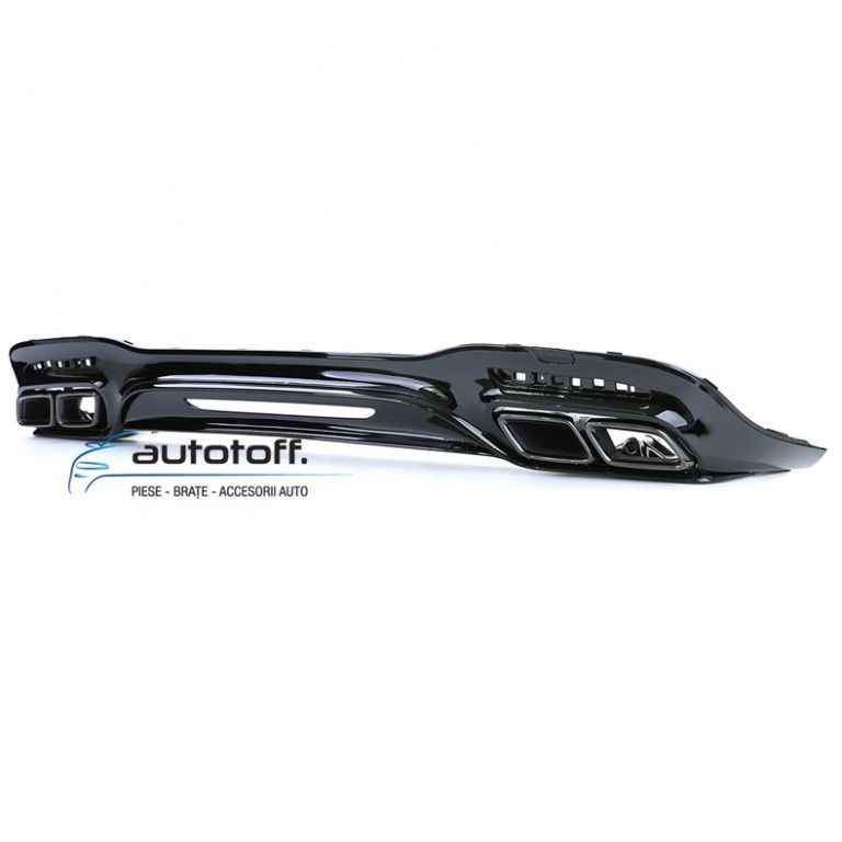 Difuzor W222 S-Class Facelift compatibil cu Mercedes (17-20) S63 Black Design