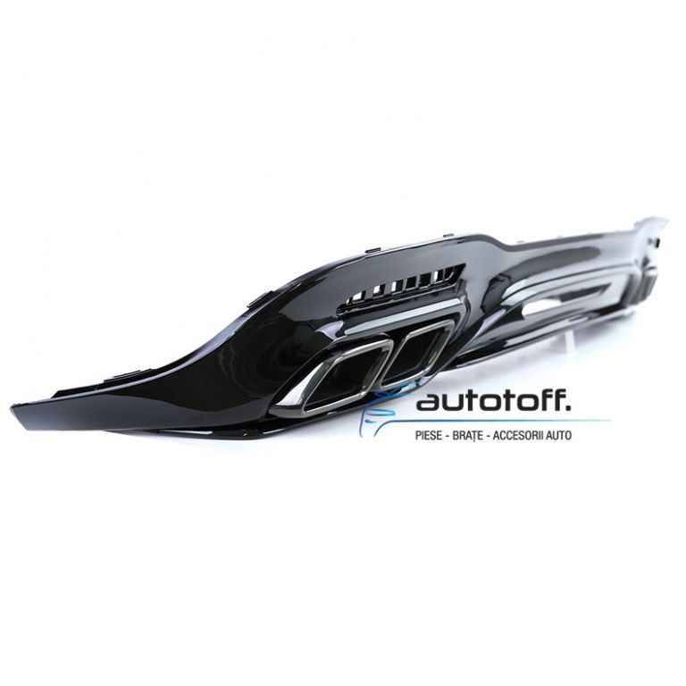 Difuzor W222 S-Class Facelift compatibil cu Mercedes (17-20) S63 Black Design