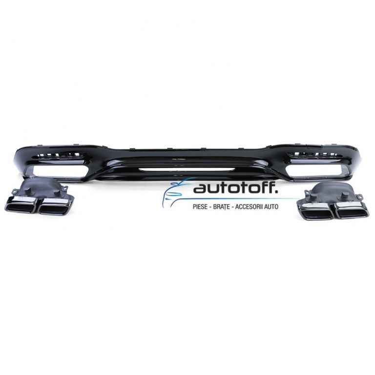 Difuzor W222 S-Class Facelift compatibil cu Mercedes (17-20) S63 Black Design