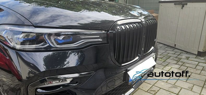 Grila dubla BMW X7 G07 compatibila cu BMW X7 (18-22) M Negru lucios
