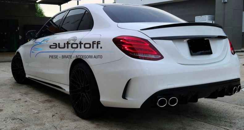 Difuzor bara spate compatibil Mercedes W205 A205 C-Class (14-20) model C43 AMG