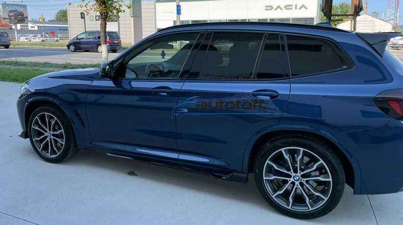 Prelungiri praguri compatibile cu BMW X3 G01 (17-21) Negru lucios