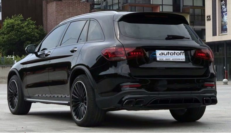 Difuzor bara spate Mercedes GLC X253 SUV Facelift (2019+) AMG Black Look