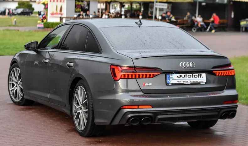 Difuzor bara spate Audi A6 C8 (2018+) model S6 Negru lucios