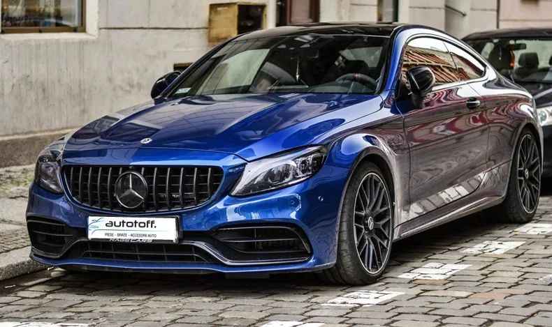 Bara fata si difuzor bara spate Mercedes C205 A205 C-Class (14-18) C63 Design