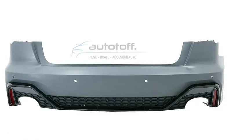 Bara Spate cu ornamente evacuare compatibil cu Audi A6 C8 4K Sedan (2018-Up) RS Design