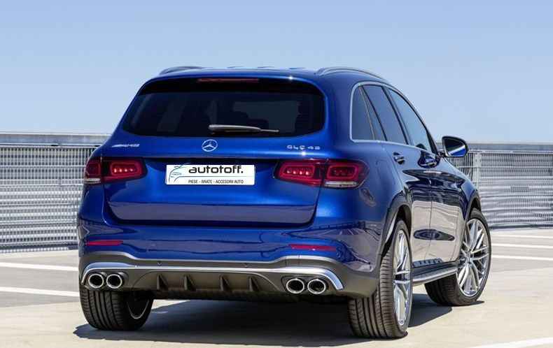 Difuzor bara spate compatibil Mercedes GLC X253 SUV Facelift (2019+) AMG43 Design