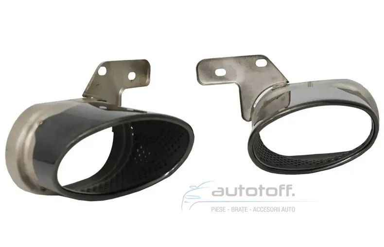 Bara Spate cu ornamente evacuare compatibil cu Audi A6 C8 4K Sedan (2018-Up) RS Design