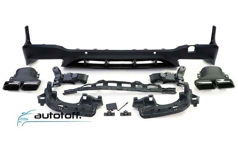 Difuzor bara spate compatibil cu Mercedes GLC X253 SUV (15-19) AMG Black Design