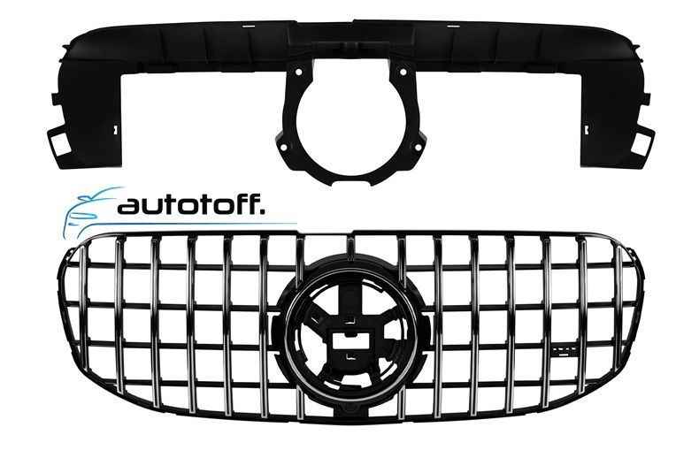 Grila centrala Mercedes GLS X167 compatibila cu GLS X167 (20-23) Crom Design