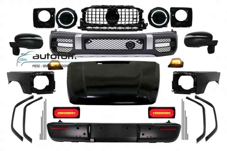 Pachet exterior compatibil Mercedes G-Class W463 (08-17) G63 Wide Body Conversie 2018+