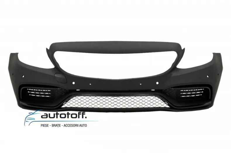 Bara fata cu Grila Centrala si Difuzor bara spate Mercedes C-Class W205 S205 (14-18) C63 Design