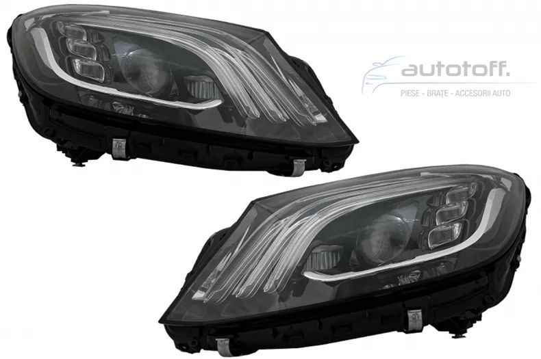 Faruri Full LED compatibil cu Mercedes S-Class W222 Maybach X222 (2013-2017) Facelift Design