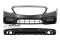 Bara fata si Difuzor bara spate Mercedes C-Class C205 A205 (14-19) C63 Design