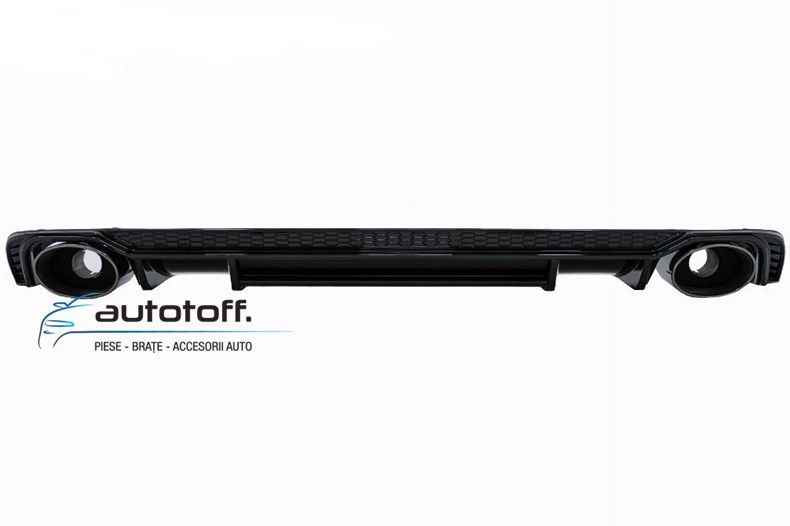 Difuzor bara spate compatibil Audi A4 B9 8W (15-19) Negru lucios